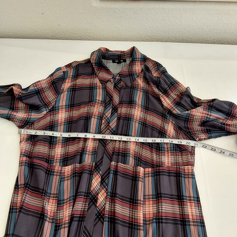 Torrid Challis Maxi Shirt Style Kimono - Picture 11 of 11